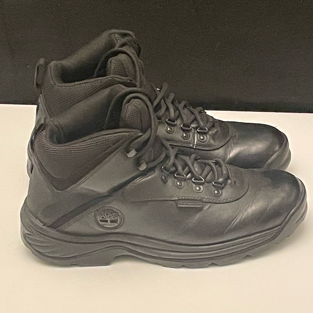 Timberland Men’s White Ledge Waterproof Mid Hiking Boot Black, Full Grain Size 8